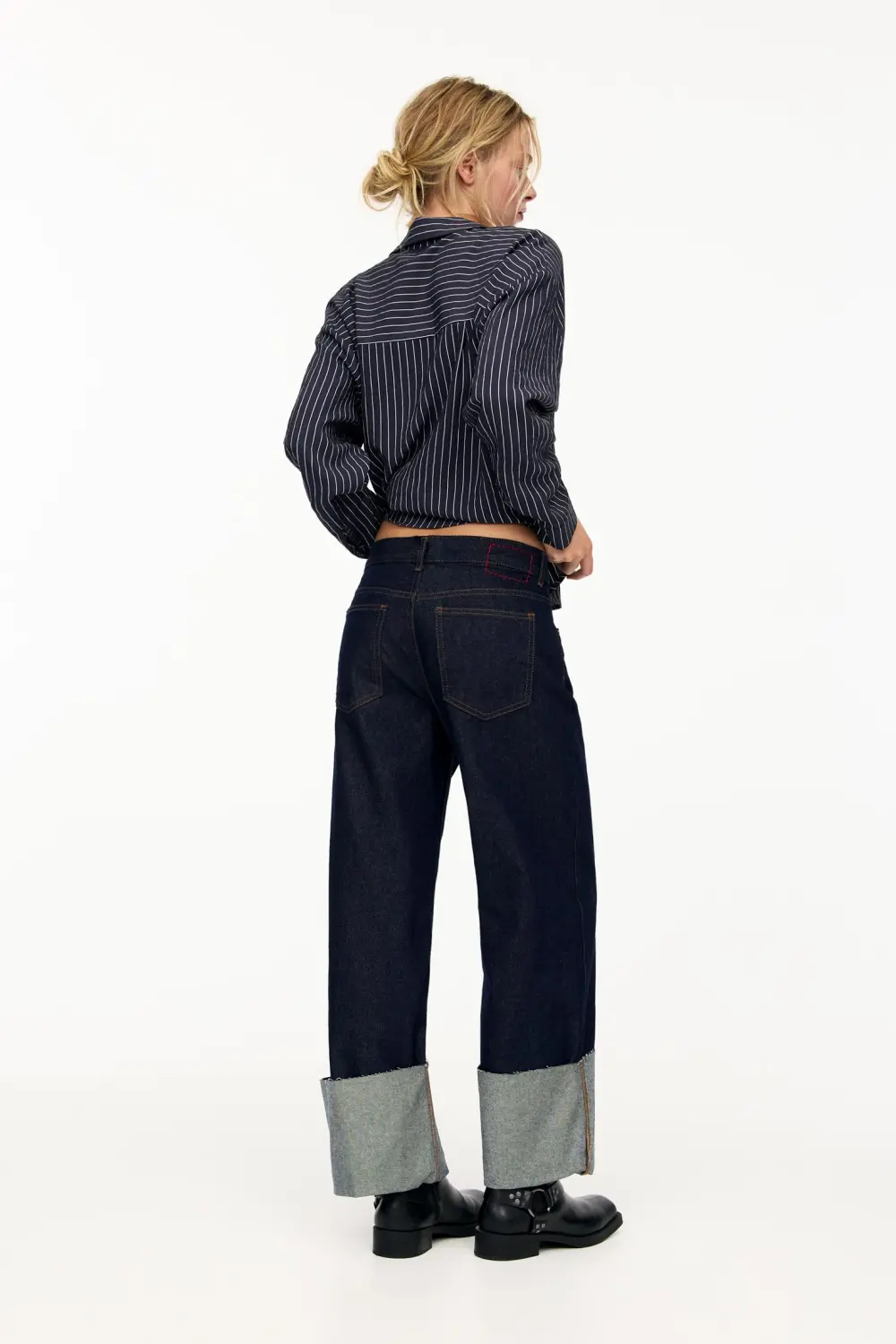 Jeans baggy vuelta bajo