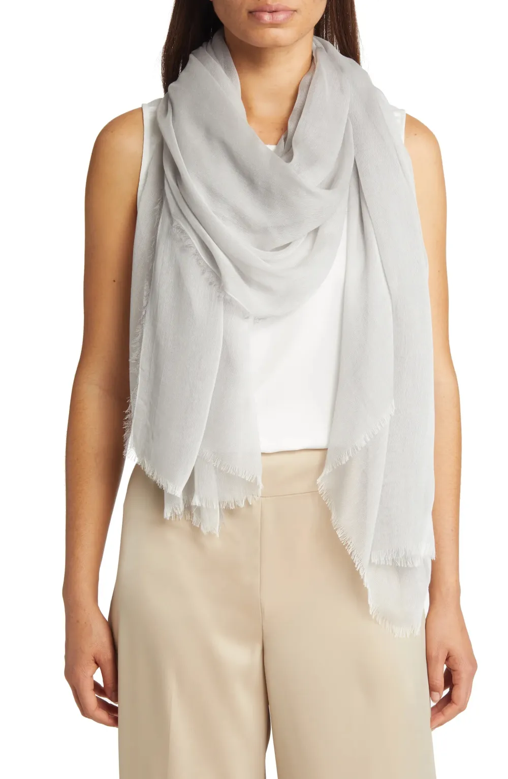 Casual Style Silk Scarf