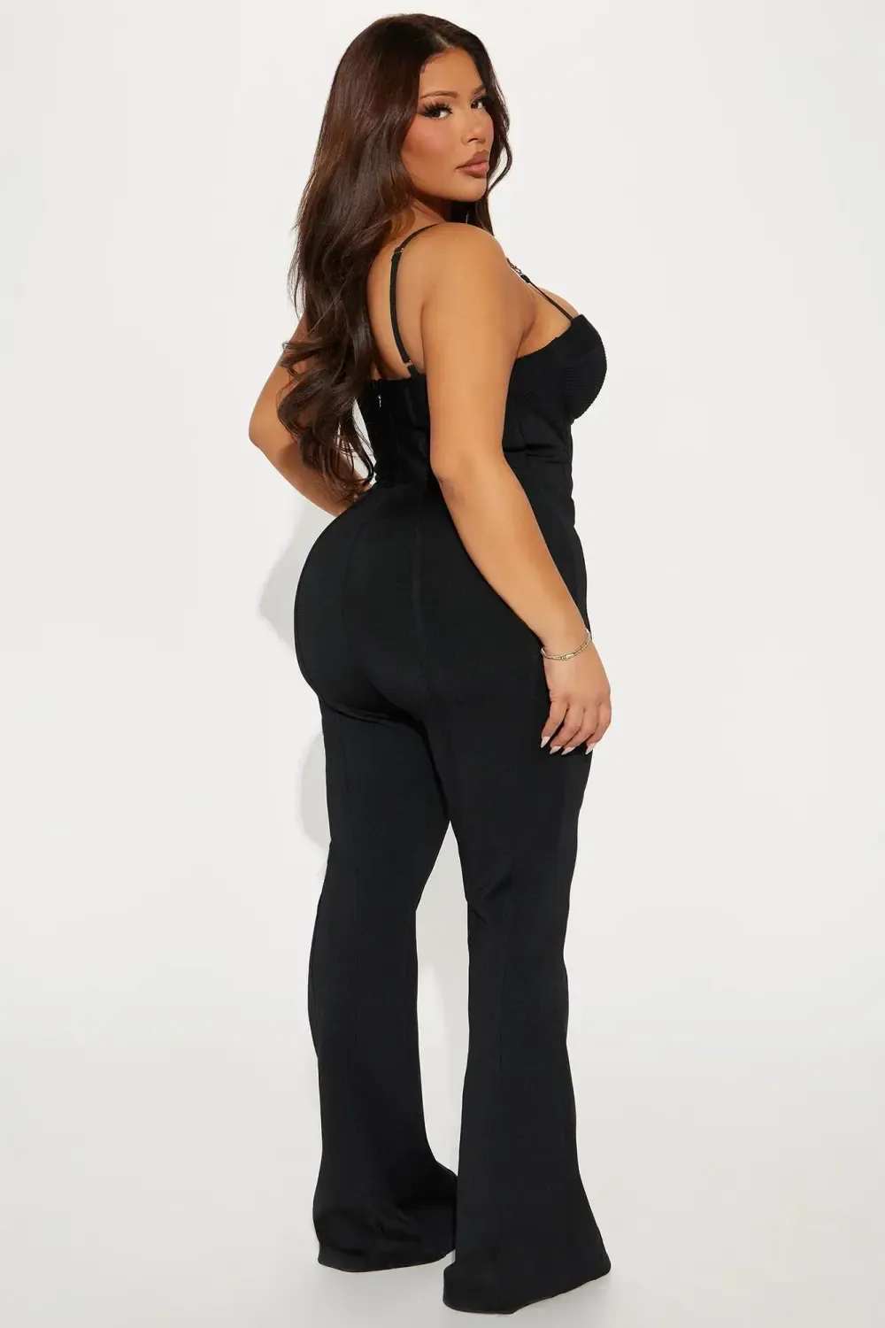 Victoria Bandage Jumpsuit - Black