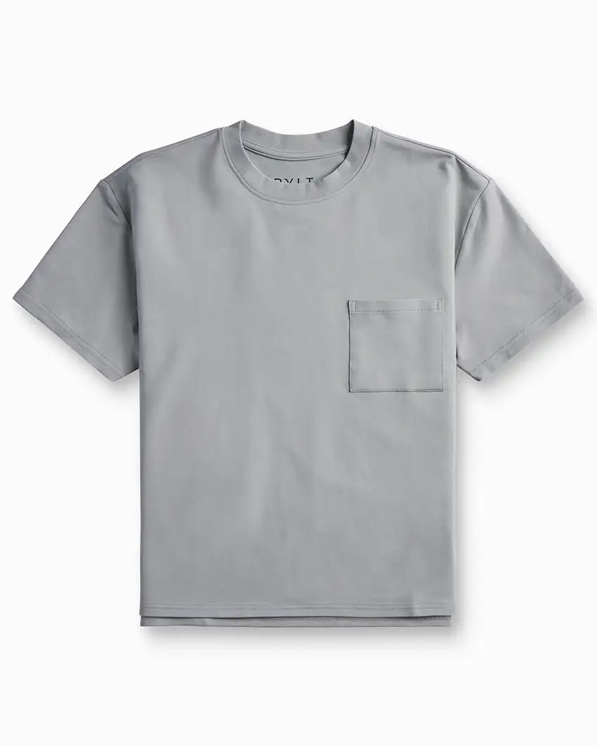Lux Relaxed Split Hem Pocket Tee