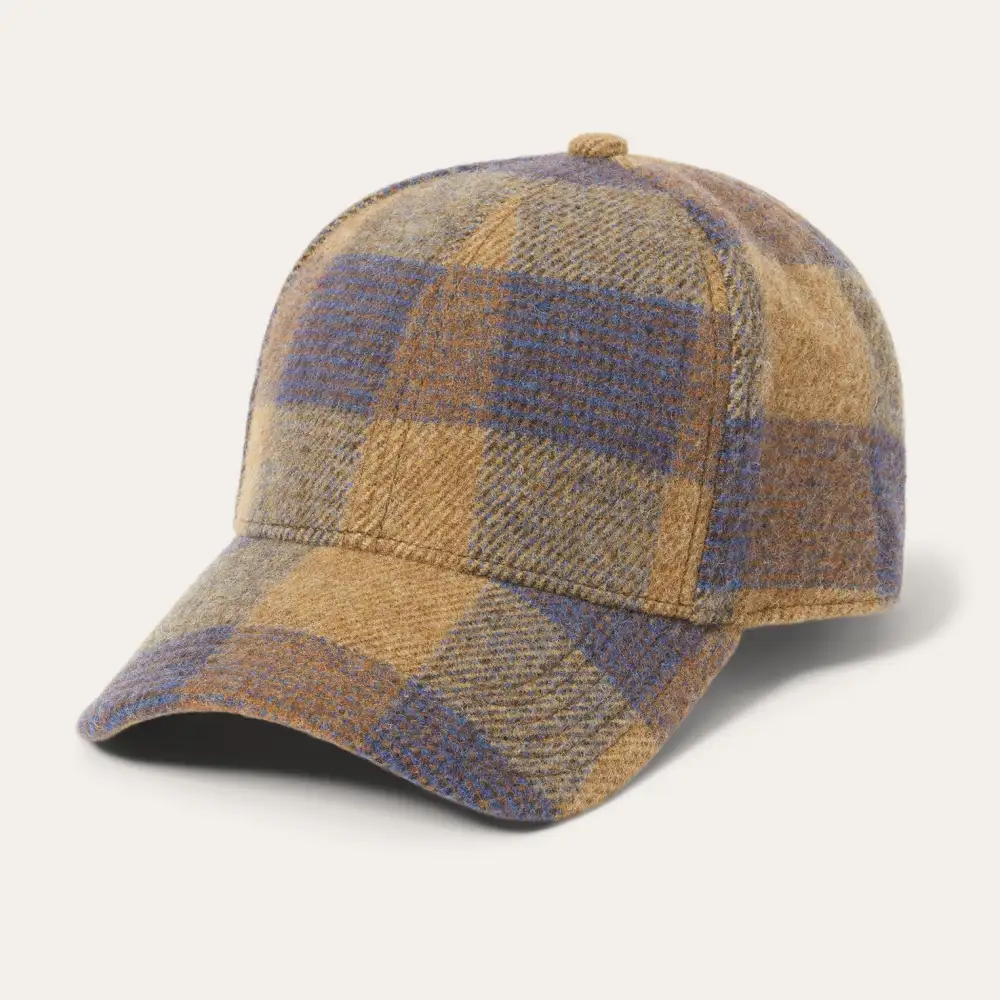 Wool Check Baseball Cap