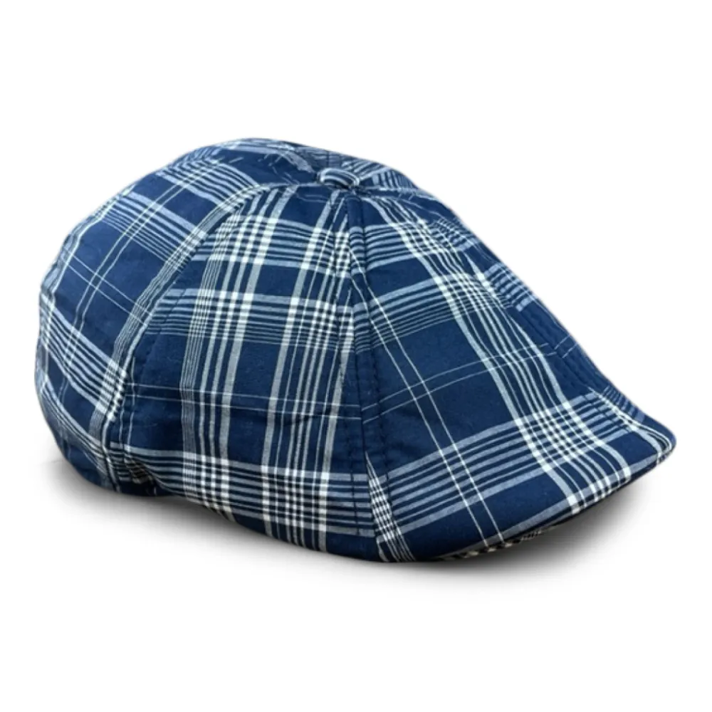 The Blue House Peaky Boston Scally Cap - Plaid