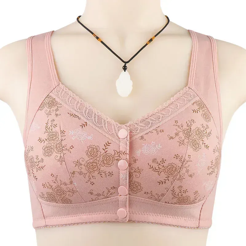 🔥Buy 1 Get 3(3packs)🔥 Mama Cotton Front Closure Bra-FREE SHIPPING