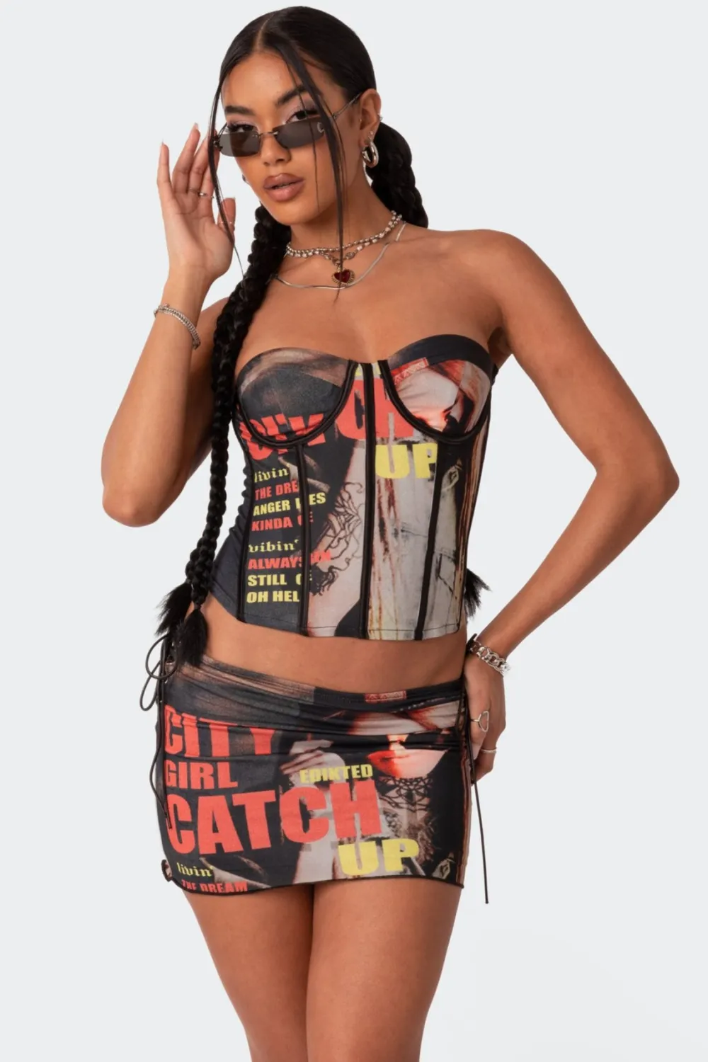 City Girl Printed Corset