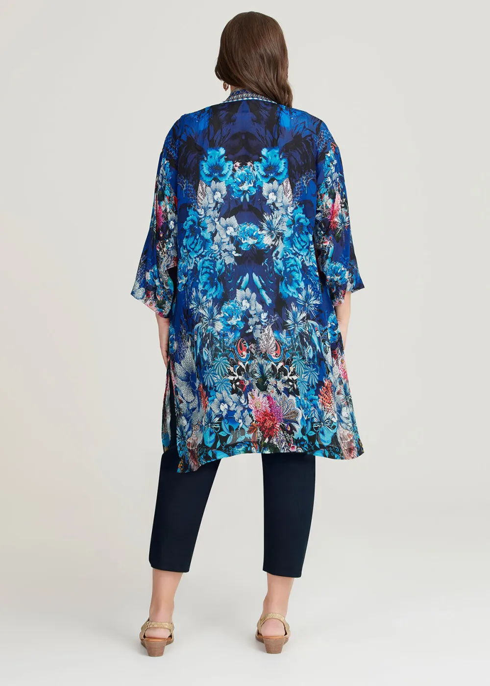 Natural Blue Jewels Kimono