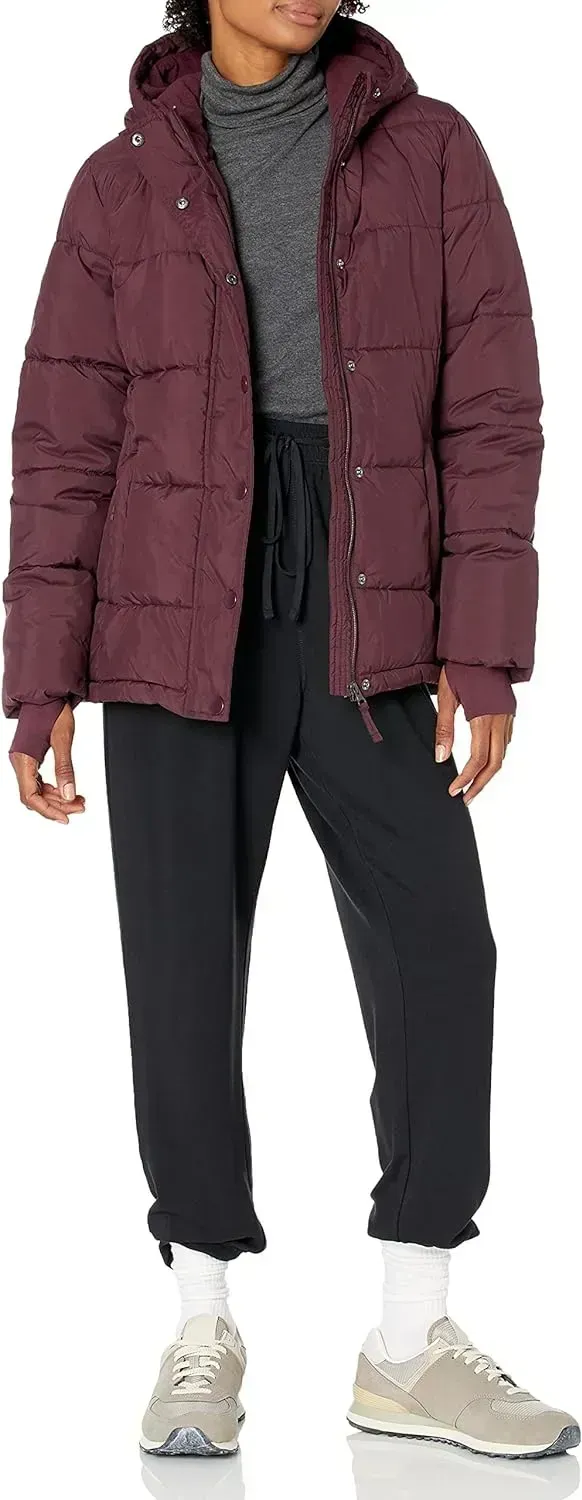 Women's Heavyweight Long-Sleeve Hooded Puffer Coat (Available in Plus Size)