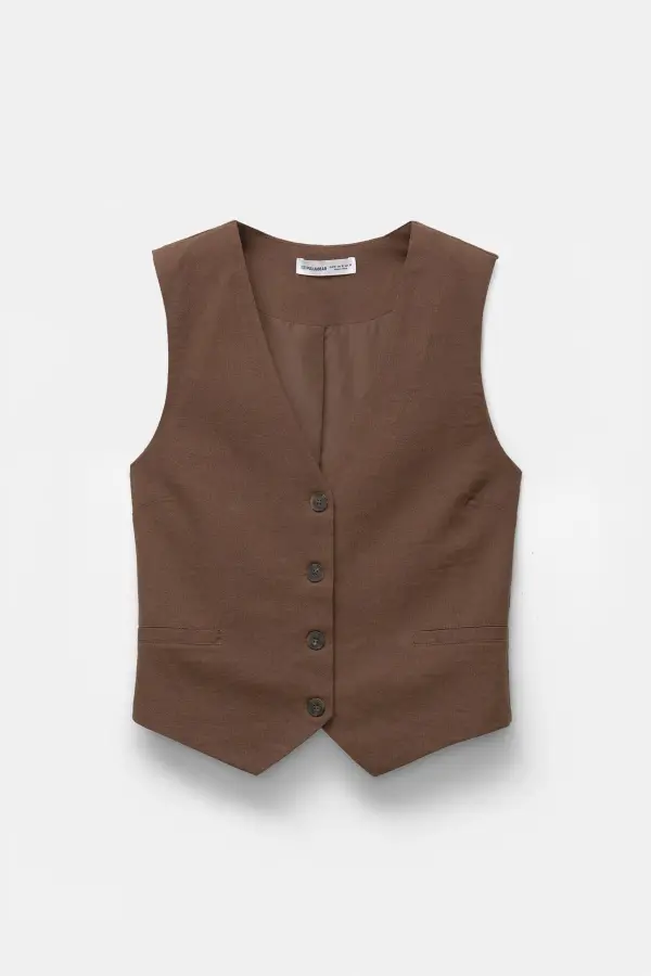 Rustic suit vest