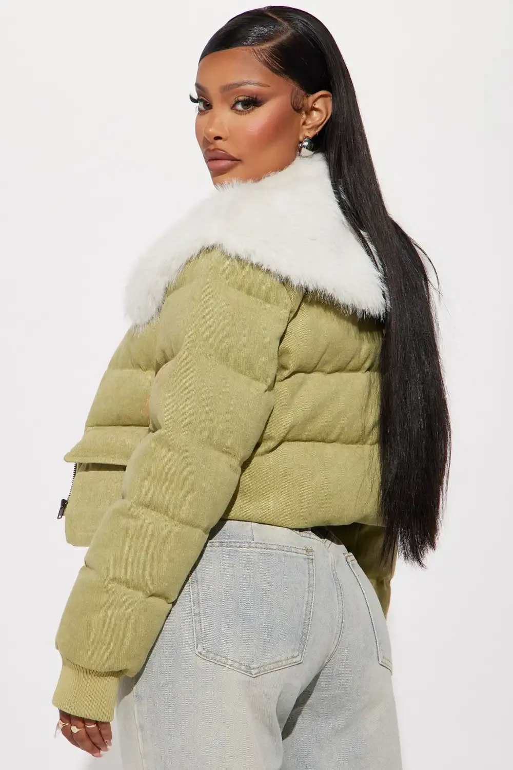 Ella Bomber Jacket - Olive