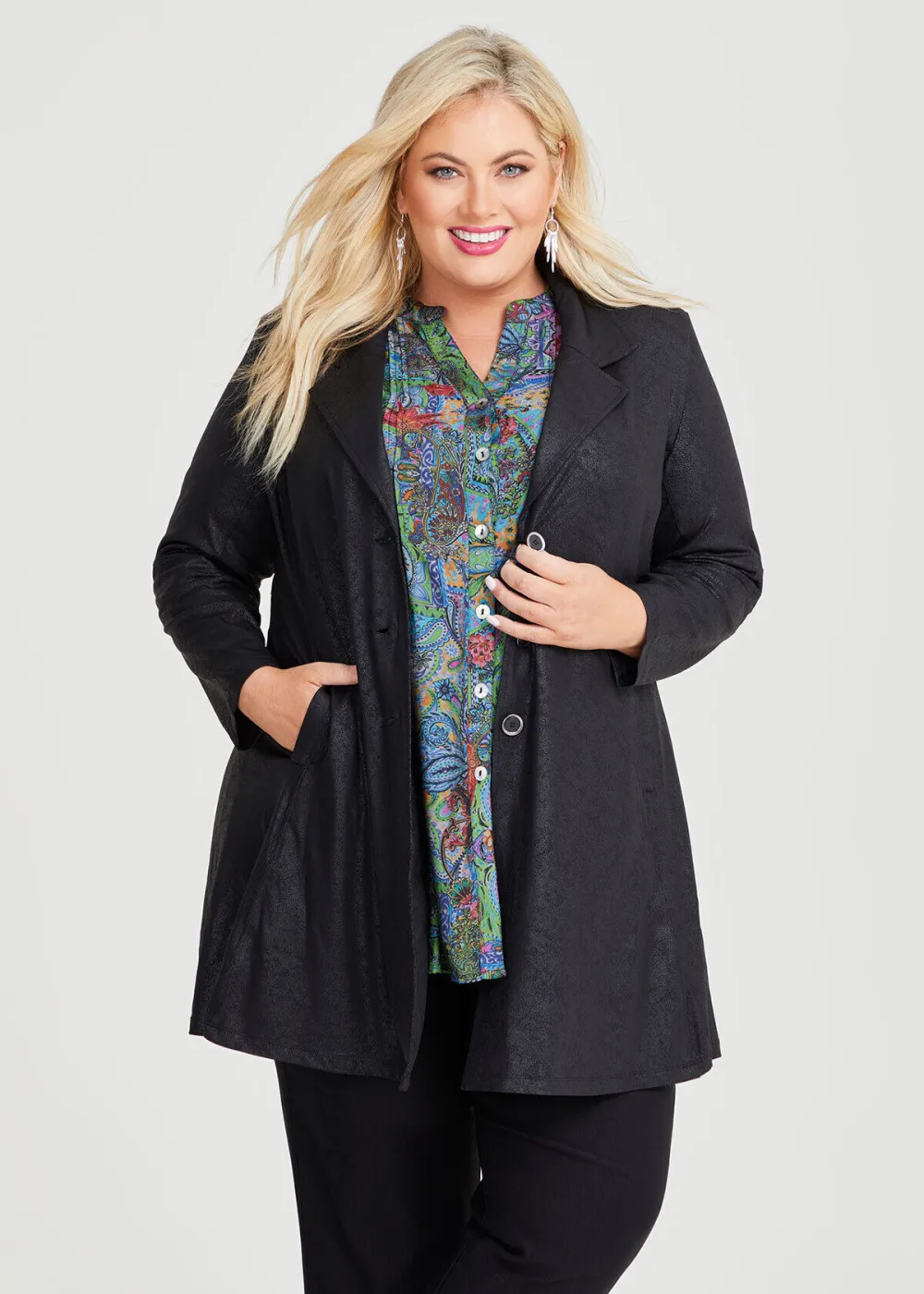Coated Luna Longline Jacket