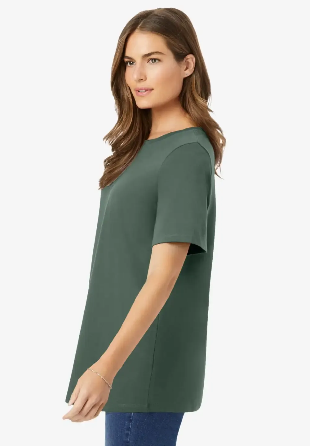 Perfect Short-Sleeve Crewneck Tee