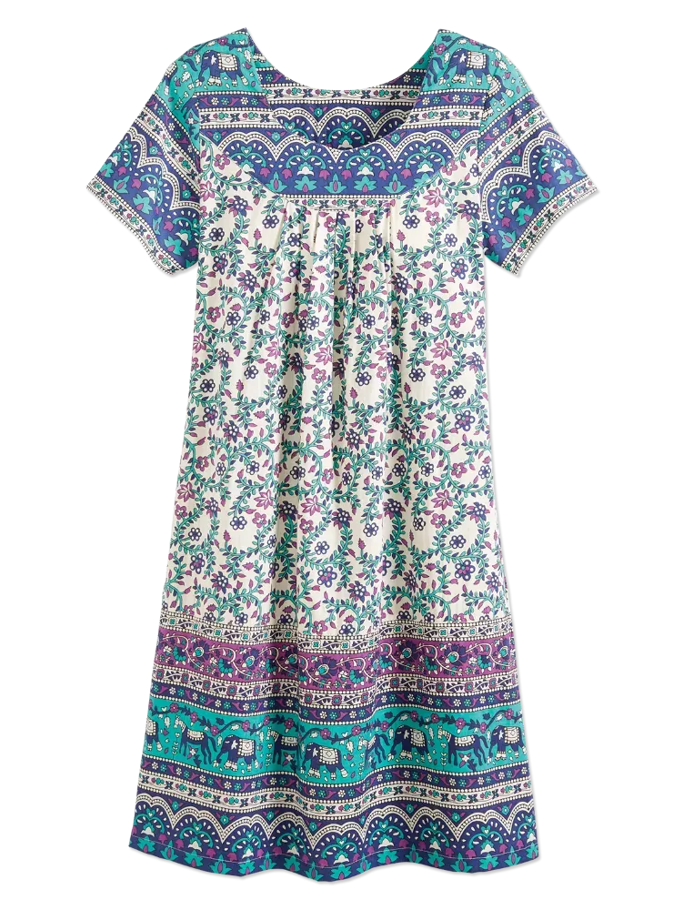 Knee-Length Cotton Muumuu