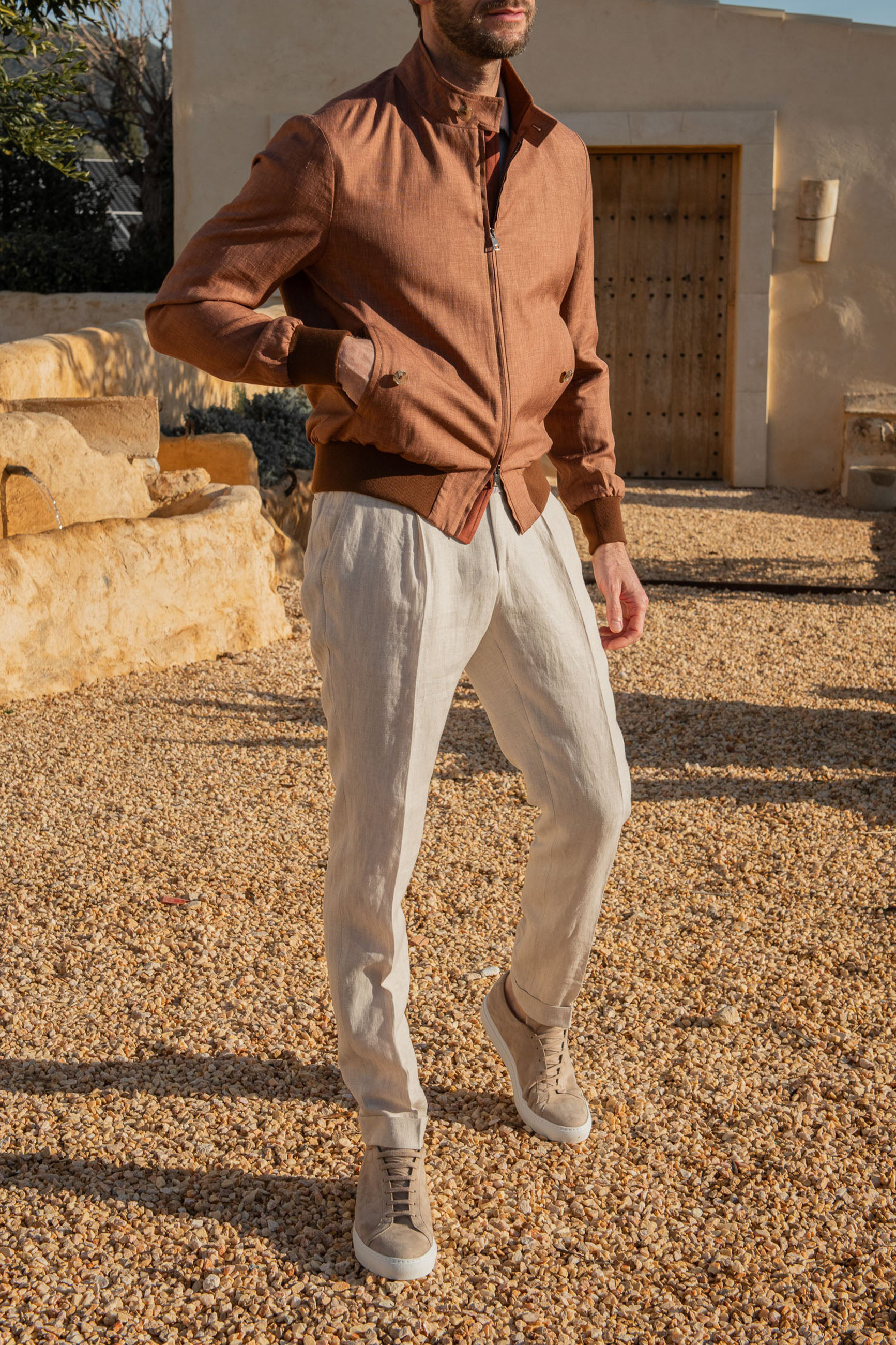 Rusty Short Jacket In  Fabric