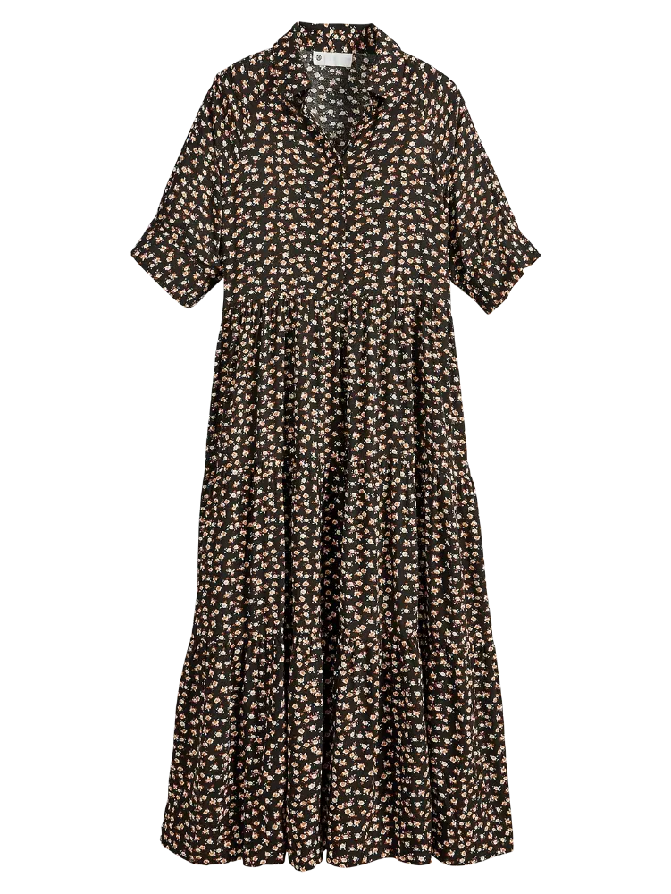 Ella Simone Tiered Floral Maxi Dress