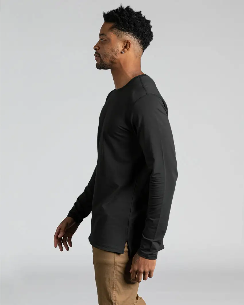 Long Sleeve: Lux Split Hem