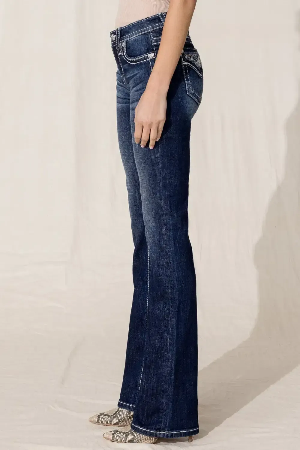 Floral Paradise Bootcut Jeans