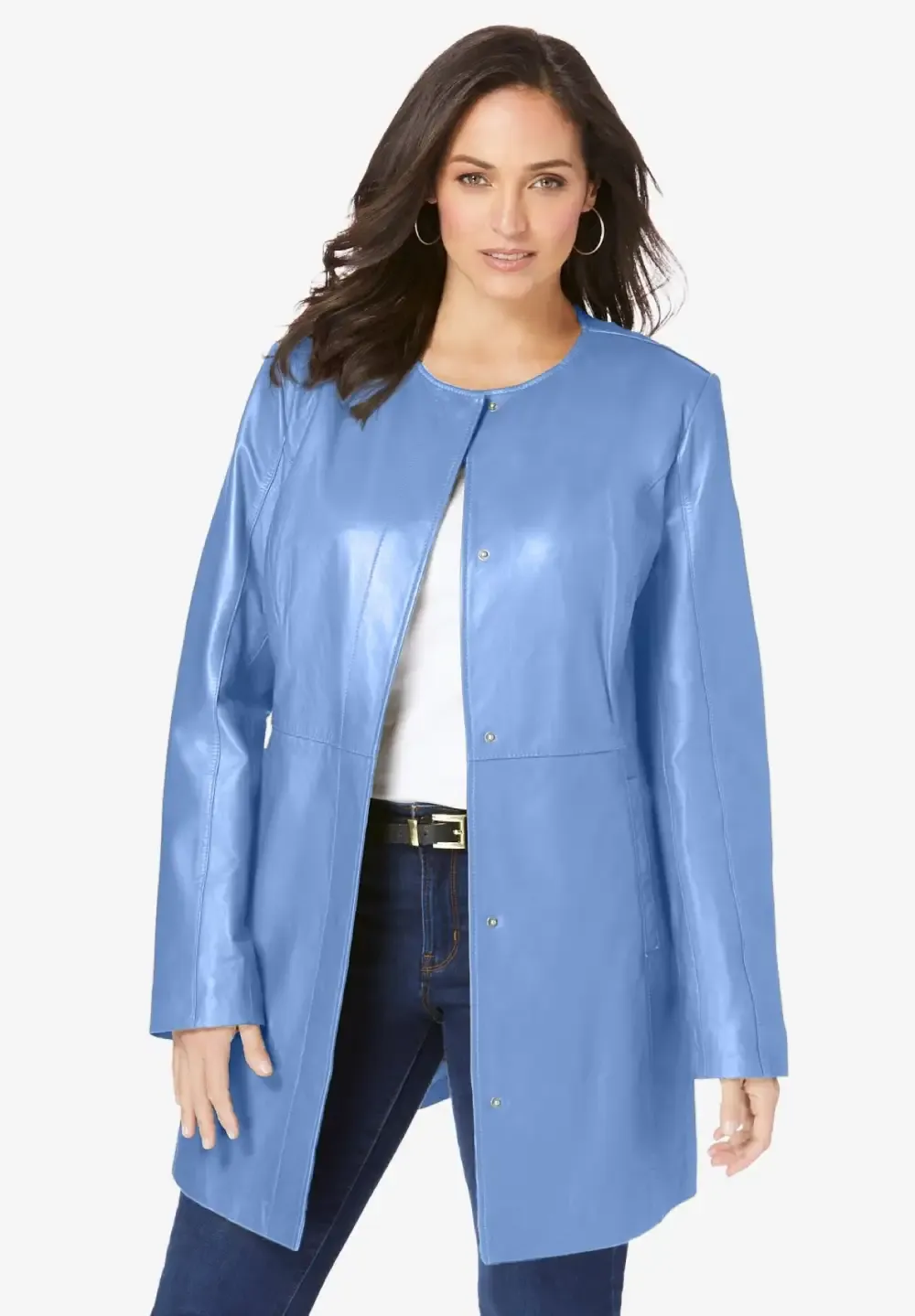 Three-Quarter Leather Jacket