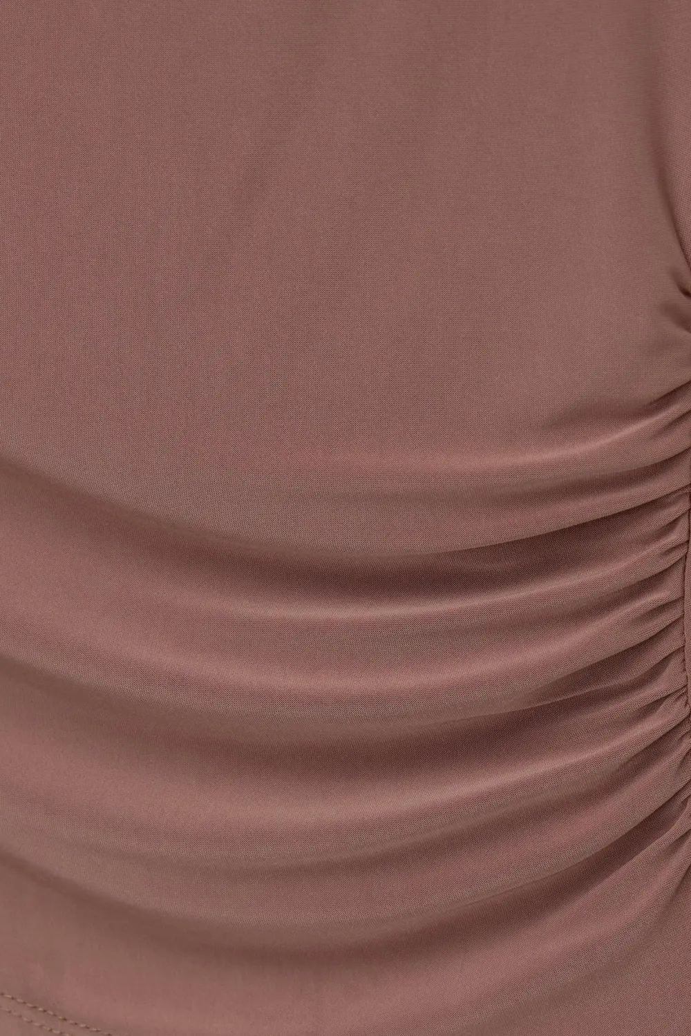 Asymmetric gathered T-shirt