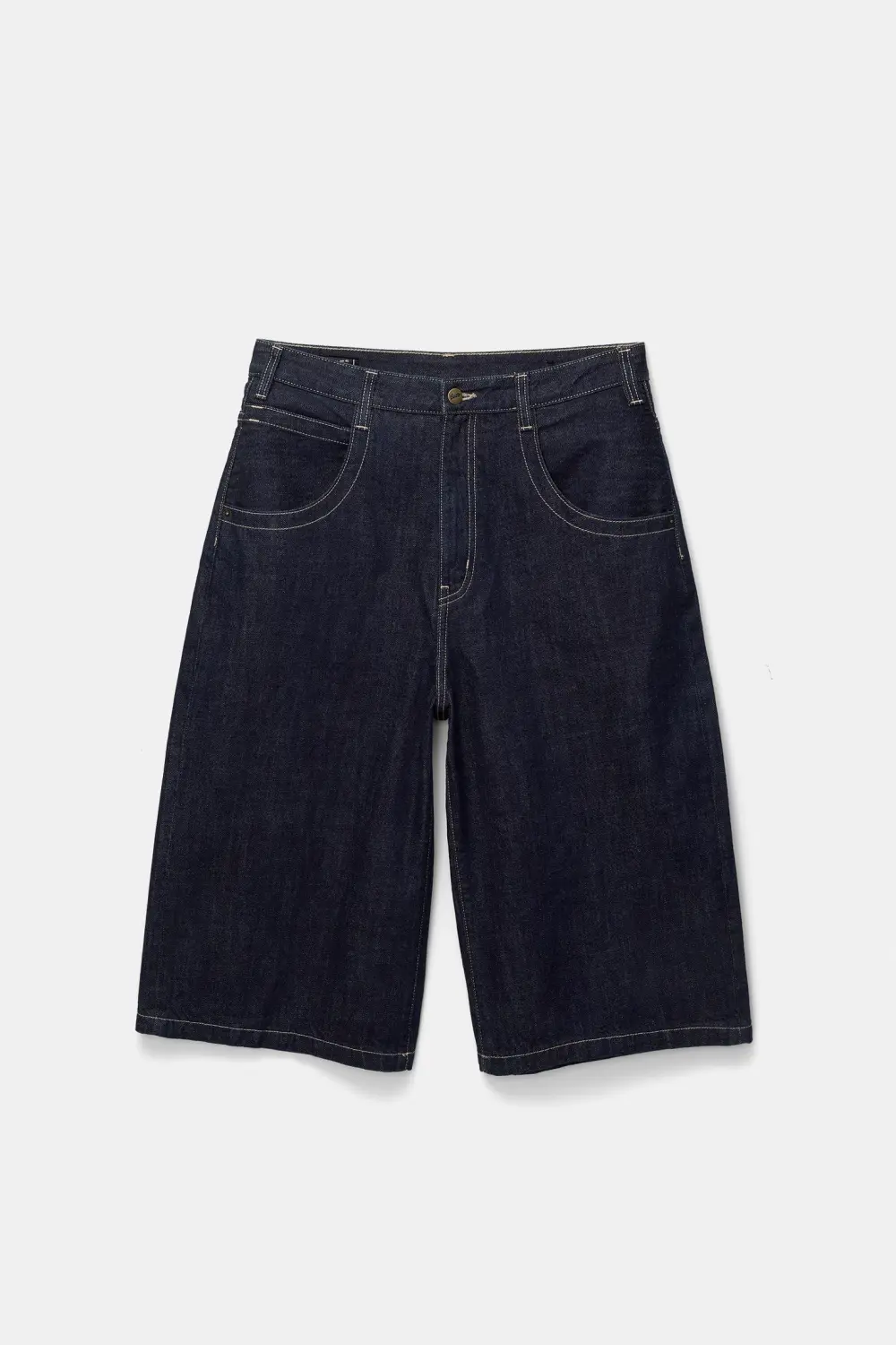 Super baggy STWD denim Bermuda shorts