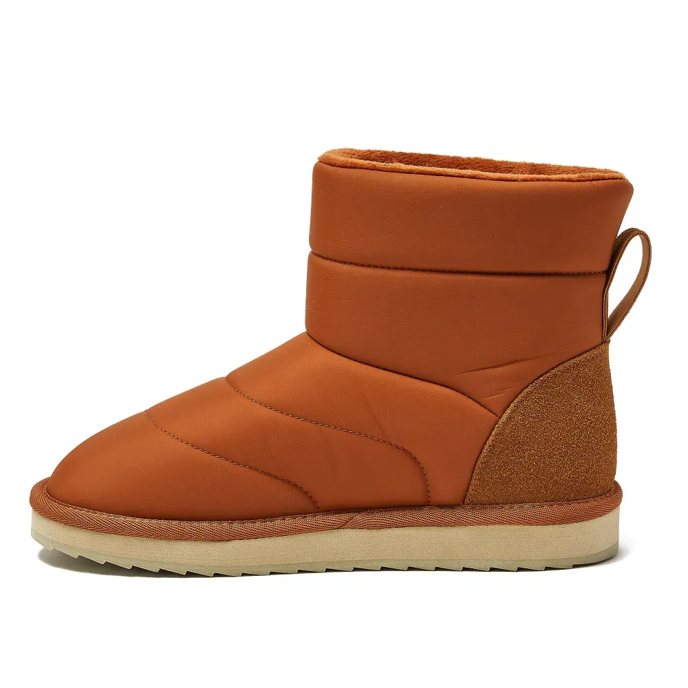 Women's Faux Fur Lined Puffer Boot Slipers