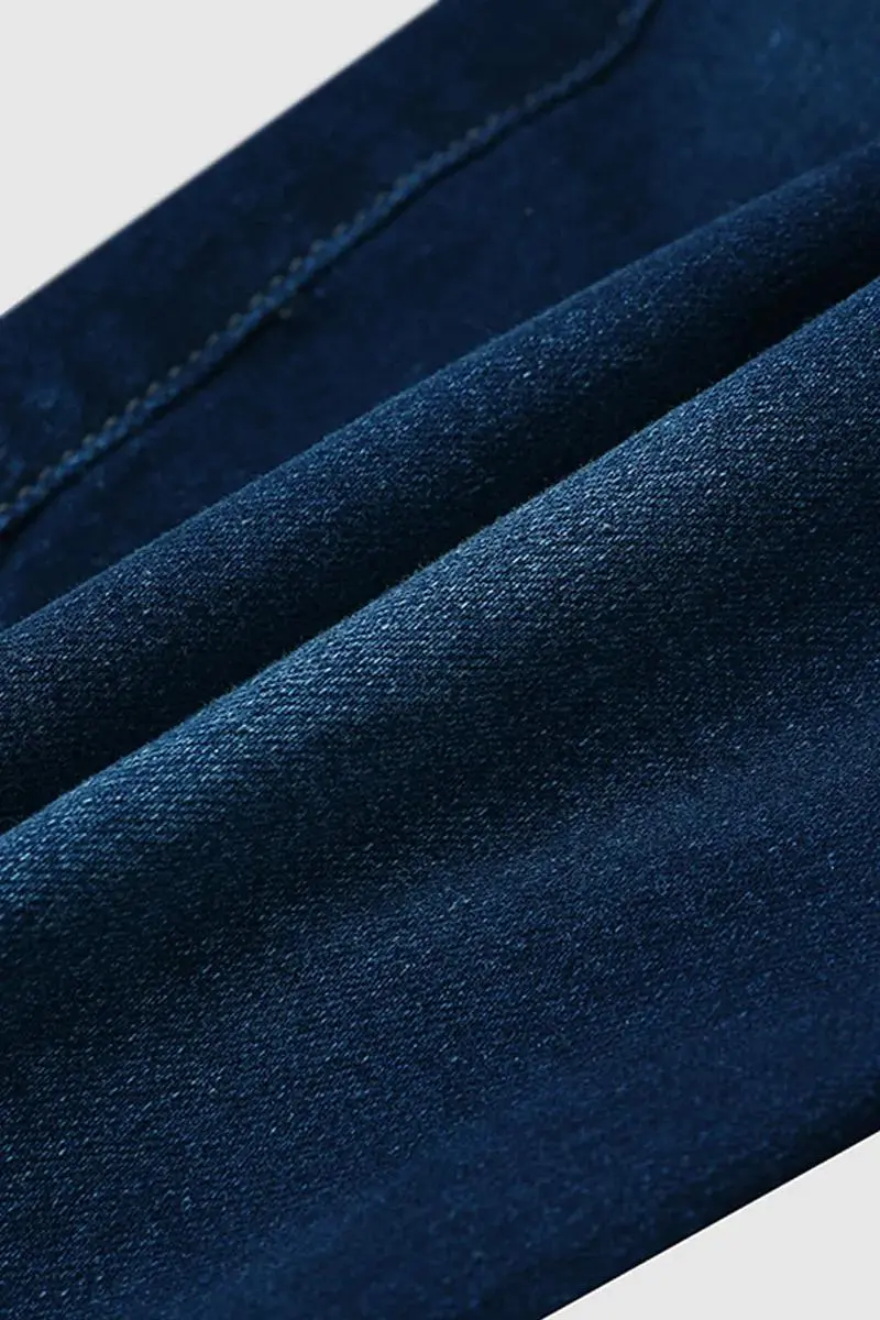 Wash Button Detail High Waist Bermuda Denim Shorts