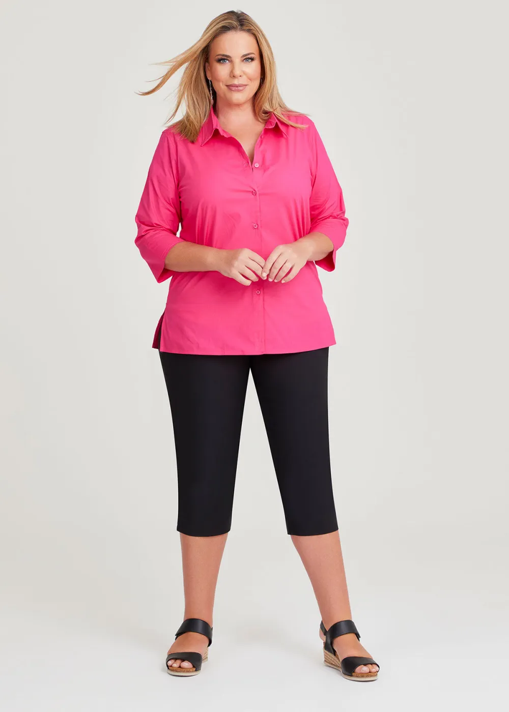 Stretch Cotton Poplin Shirt