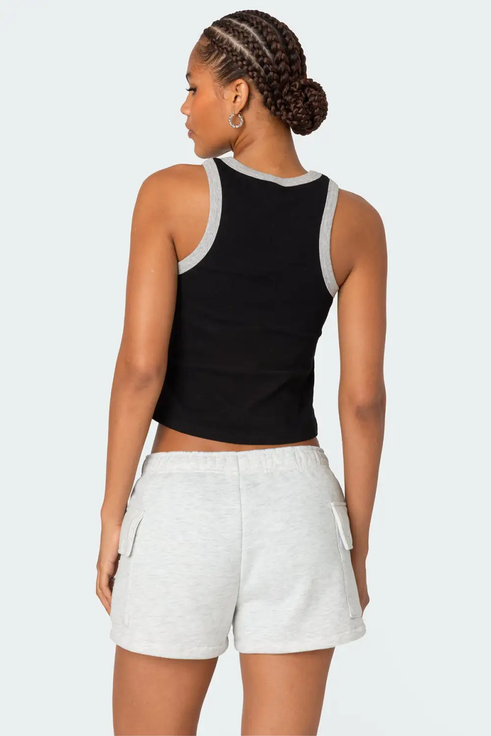 Wes Contrast Ribbed Tank Top