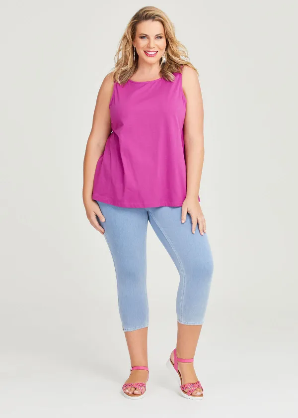 Cotton Crew Neck Tank