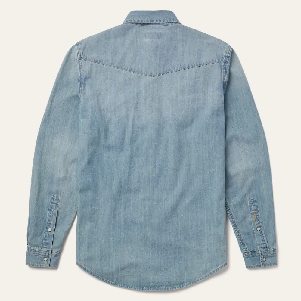 Long-Sleeved Denim Shirt