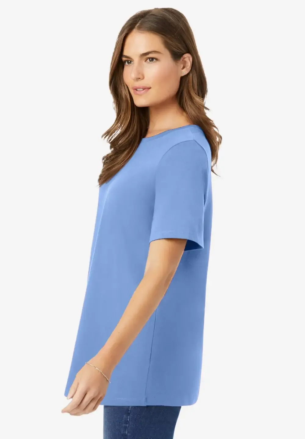 Perfect Short-Sleeve Crewneck Tee
