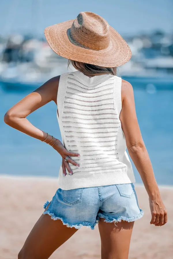Paradise Drift Black Cover-Up Top