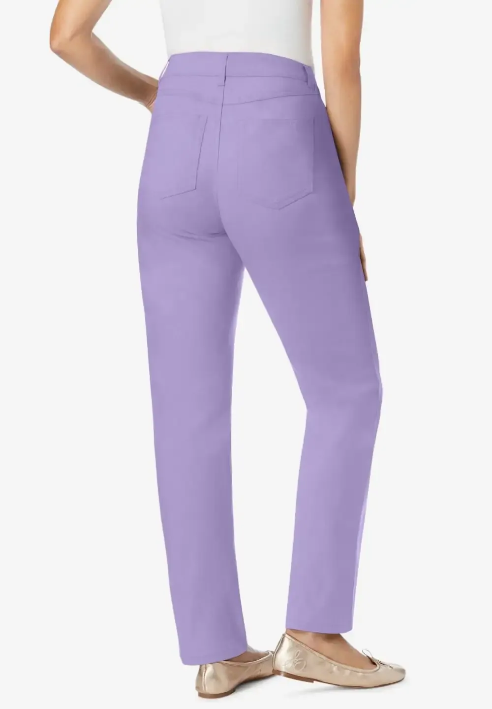 Straight-Leg Stretch Denim Jean