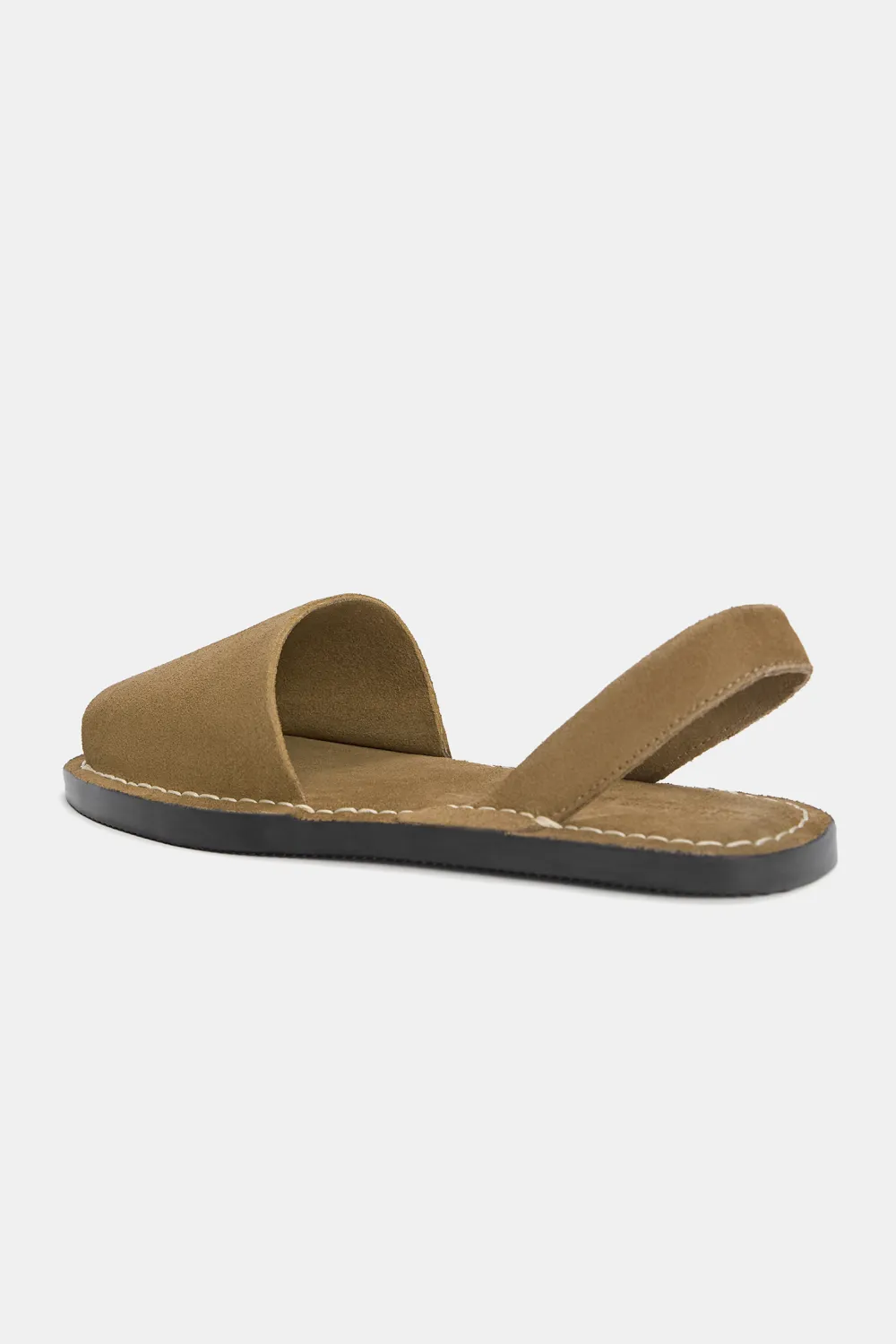 Sandalias planas piel