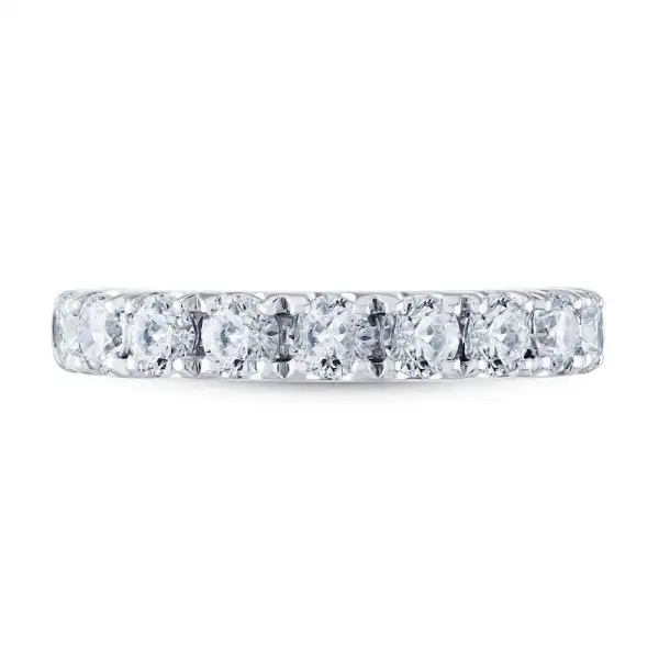 THE LEO Diamond Anniversary Ring 1-1/2 ct tw Round-cut 14K White Gold