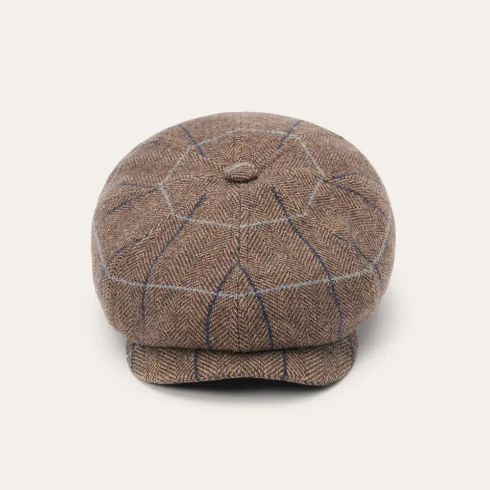Wool Herringbone Hatteras Cap
