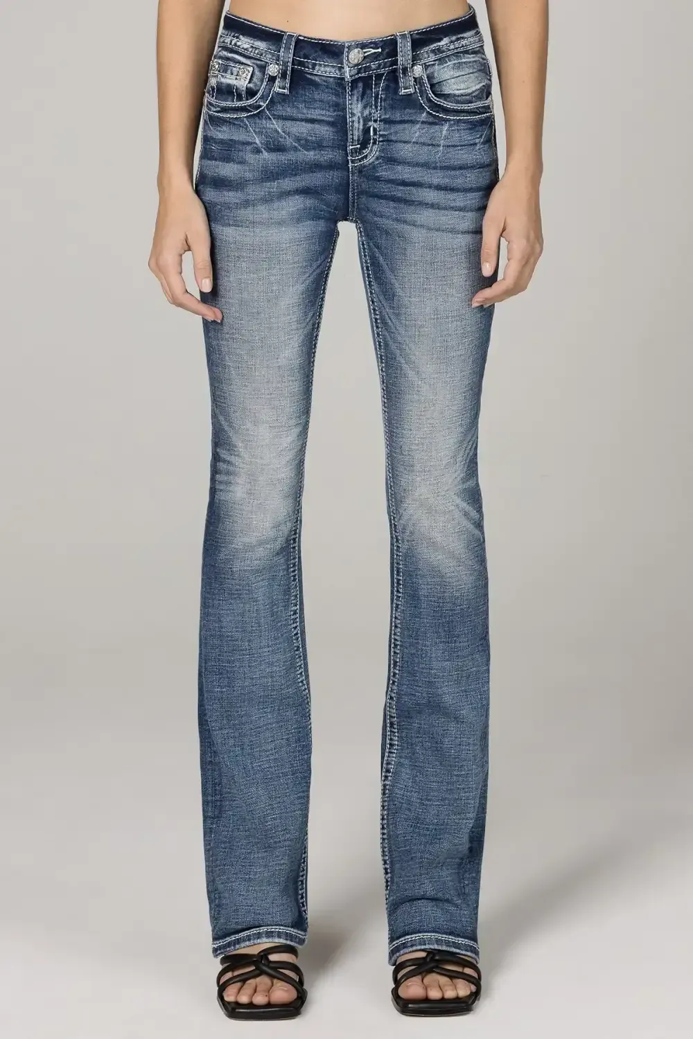 Sequin Road Bootcut Jeans
