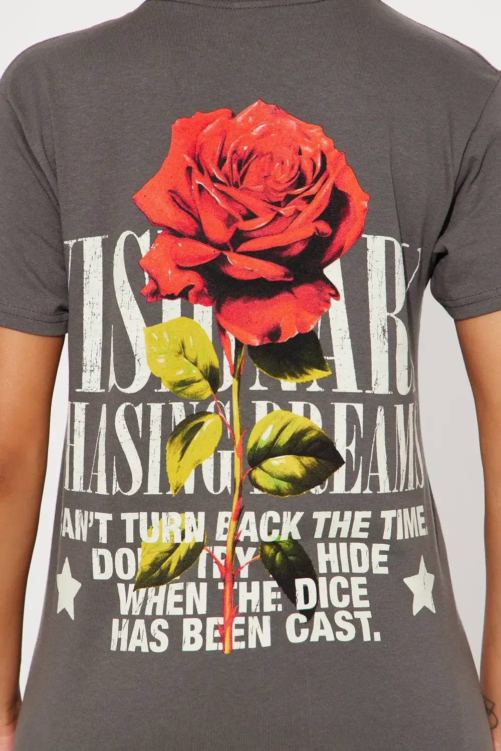 Visionary Rose Short Sleeve Tee - Charcoal