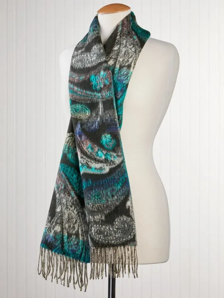 Women's Paisley Print Long Scarf