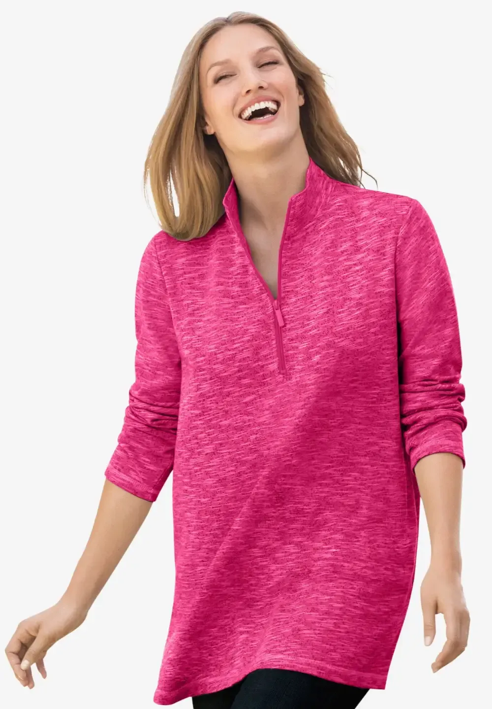 French Terry Quarter-Zip Sweatshirt