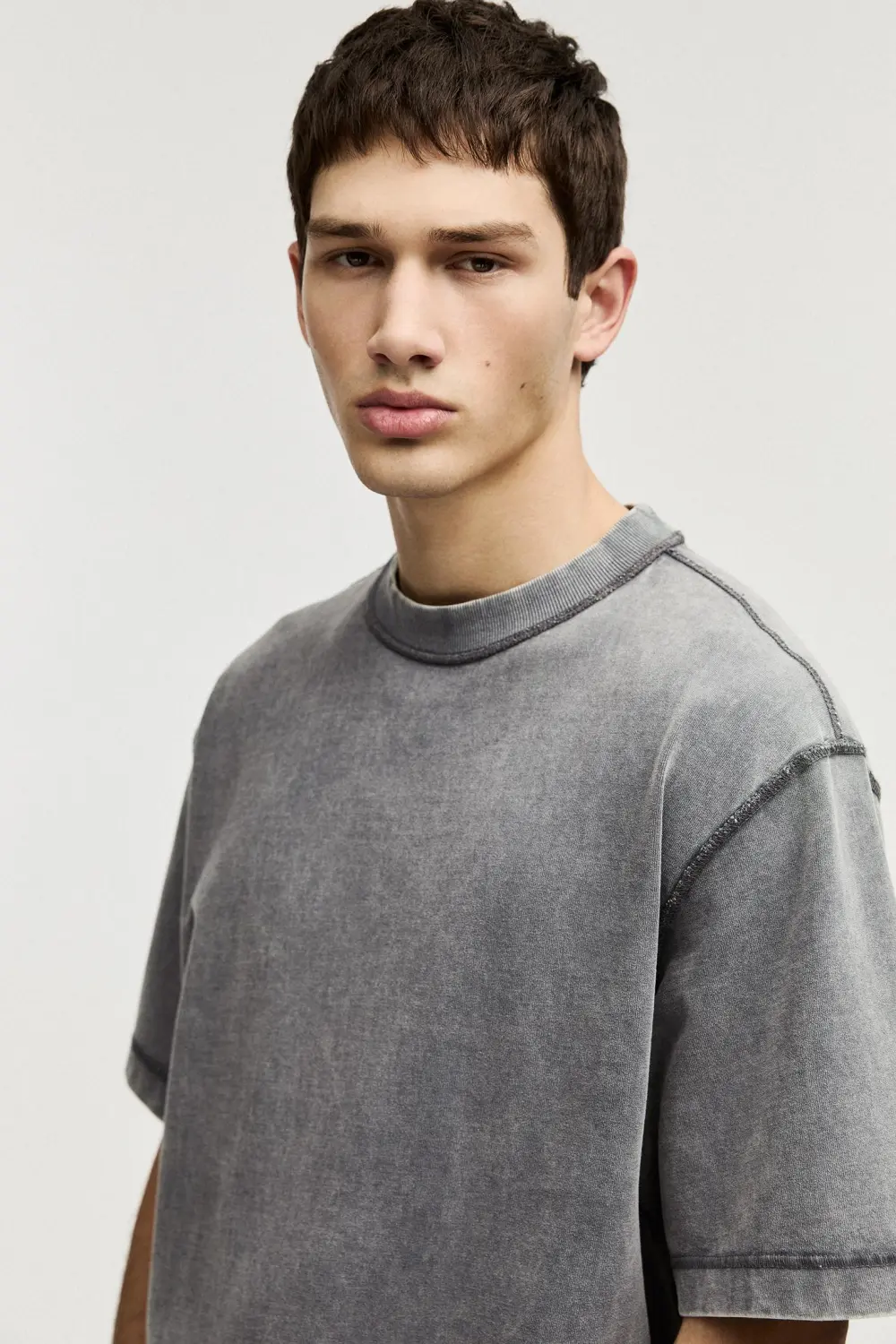 Soft-touch boxy-fit T-shirt