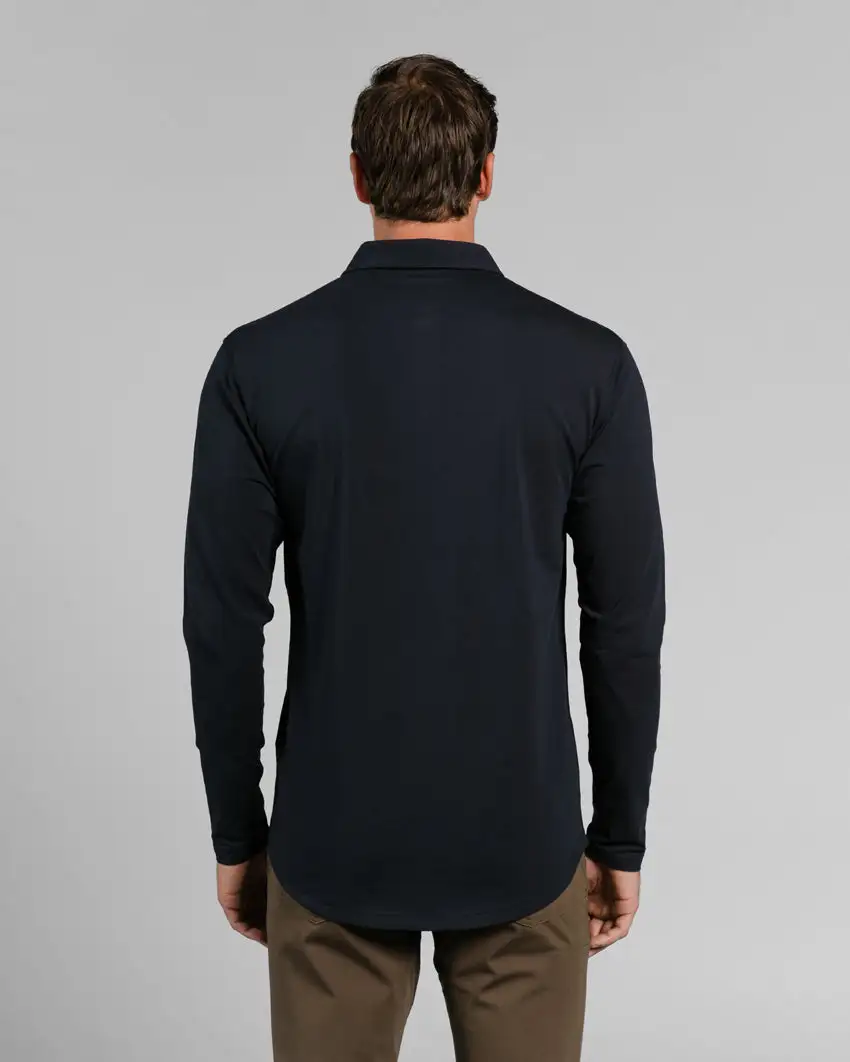 Drop-Cut Long Sleeve: Lux Polo