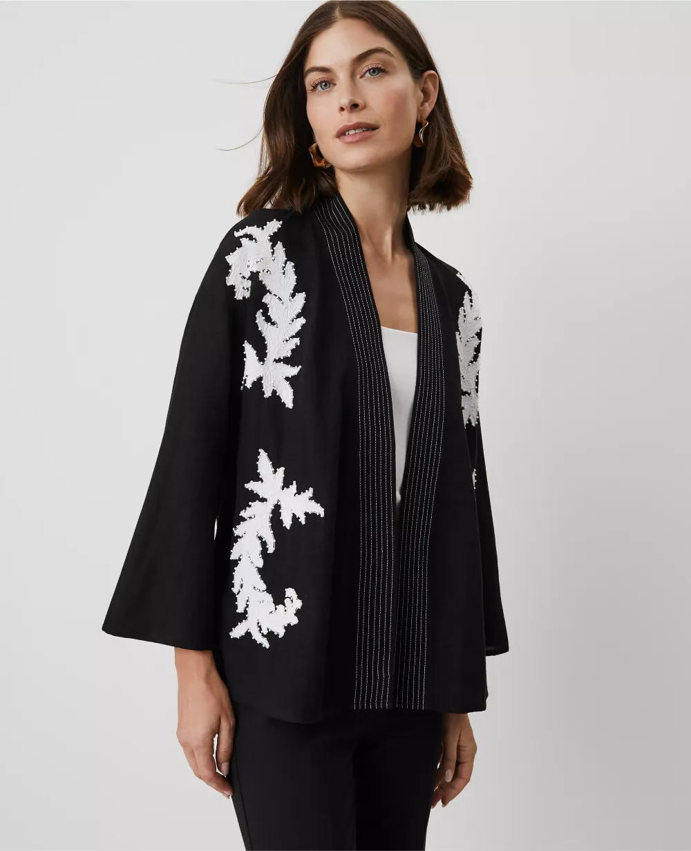 Floral Beaded Kimono
