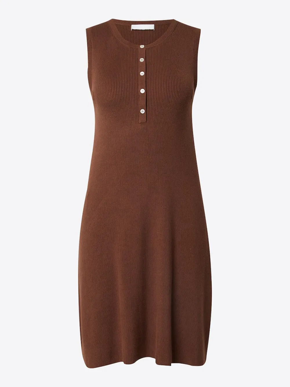 Brown Casual Style Sleeveless Dress