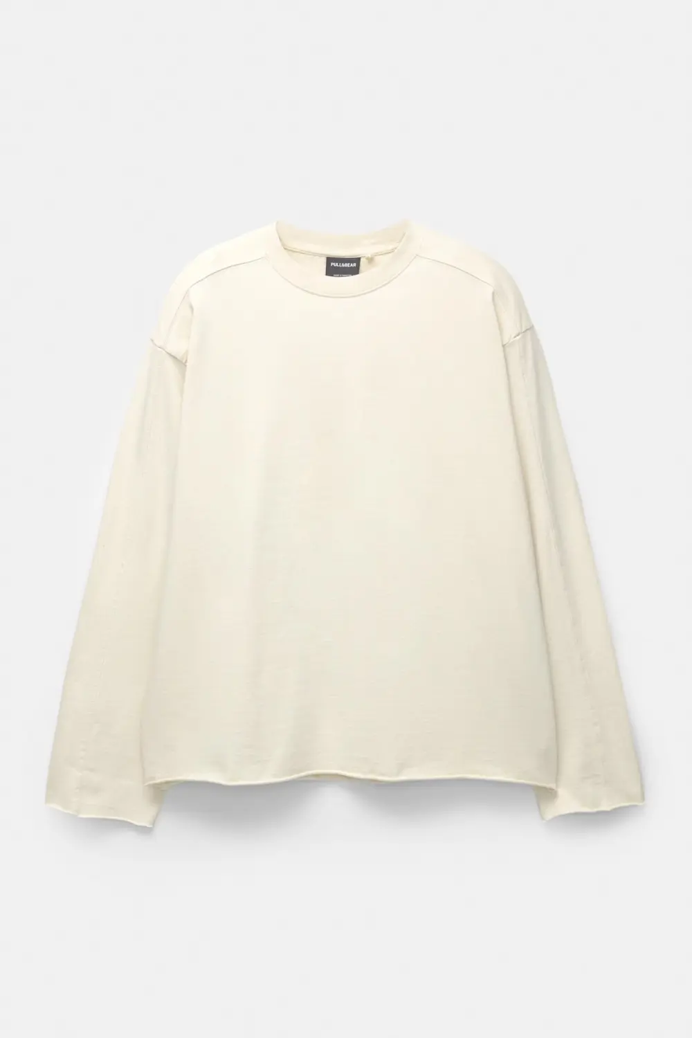 Faded T-shirt with frayed hem