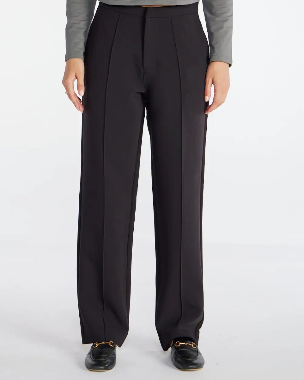 Midtown Straight Leg Pintuck Pant