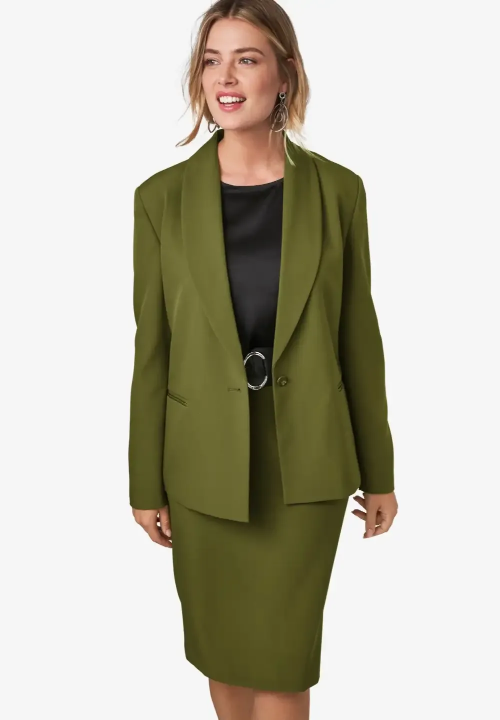 Cinch Back Bi-stretch Blazer