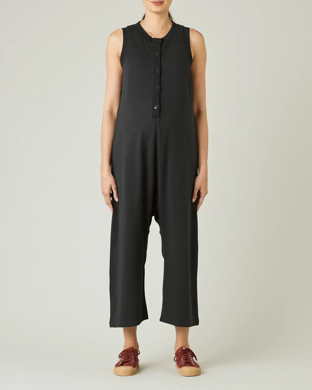 COTTON JERSEY JUMPSUIT