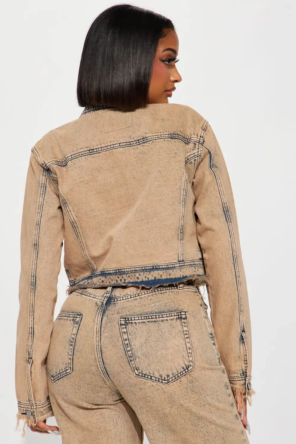 Coffee Break Denim Jacket - Mocha