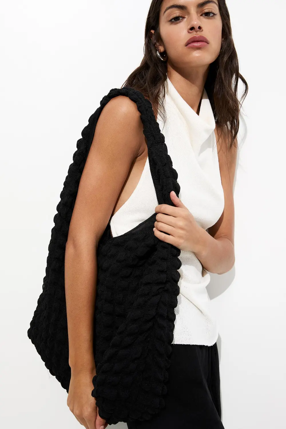 Bolso shopper acolchado