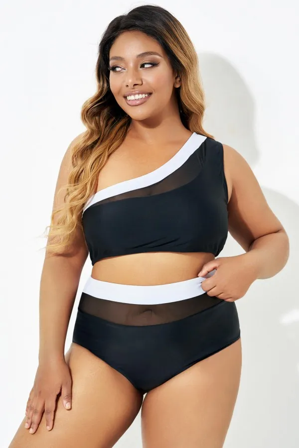 Trendy One shoulder  Bikini Top for Lady