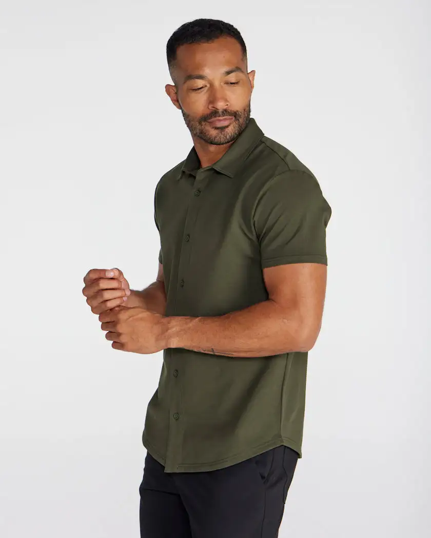 Lux Short Sleeve Button Down